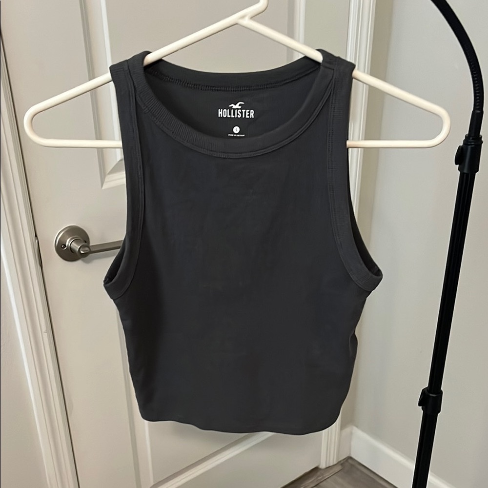 Hollister Gray Crop Tank Top